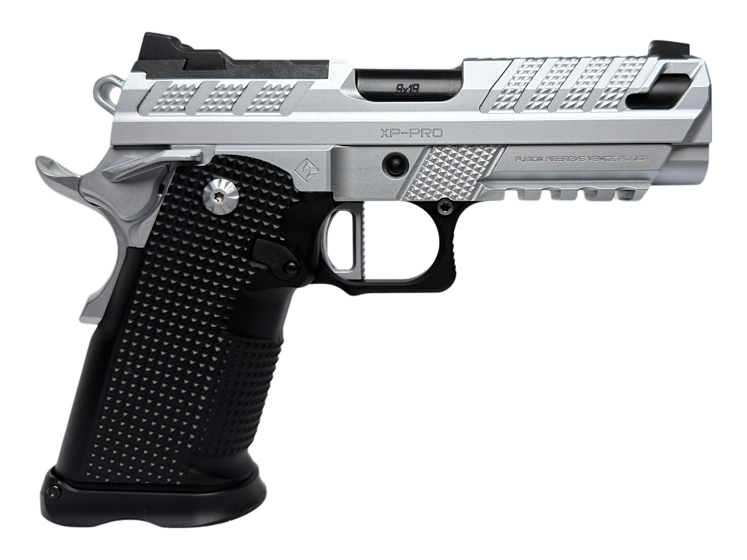 XP PRO™ V2 9mm Double-Stack 1911 Pistol - Chrome - Ported - 10 Round