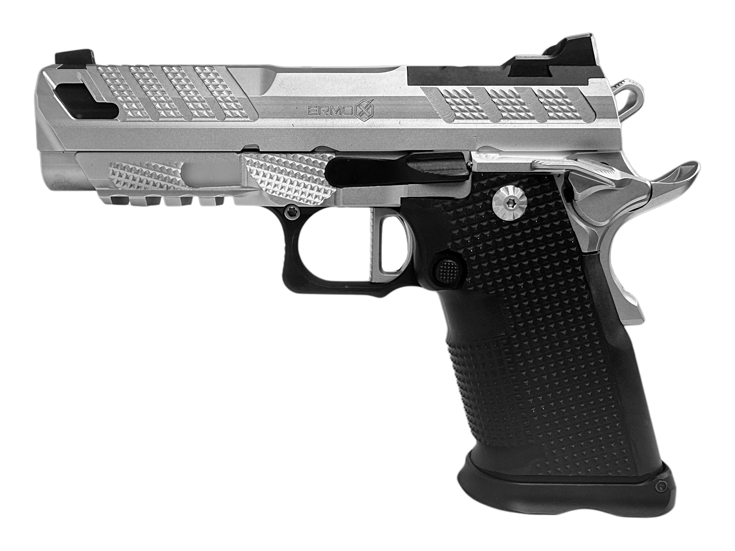 XP PRO™ V2 9mm Double-Stack 1911 Pistol - Chrome - Ported + Ambi Thumbledge