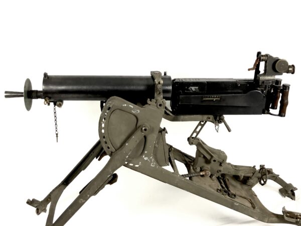 German WWI DWM Maxim MG 08 8mm Mauser Transferable Belt-Fed Heavy Machine Gun w/ Sled Mount & Accessories - Image 2