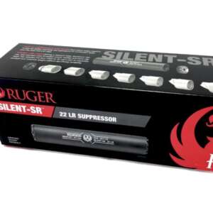 Ruger Silent-SR .22 Rimfire Rifle/Pistol Direct Thread Suppressor