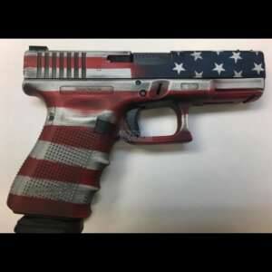 Glock 19 Gen 4 9mm Davidson's Exclusive Battleworn American Flag