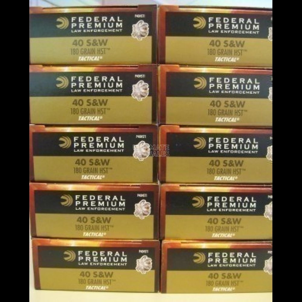 40 S&W HST (Hydra Shok Technology) Federal 500 Rds