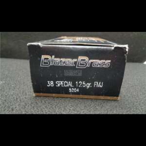 CCI BLAZER BRASS 38spl 1000 RDS 125 GR