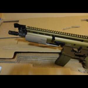 SCAR 16 CQC FDE 10 INCH POST SAMPLE MACHINE GUN