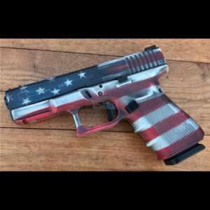NIB Glock 19 Gen 4 'Merican Flag Battle Worn