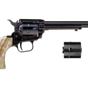 Rough Rider 22 LR/22 WMR Rimfire Combo Revolver with Stag Handle