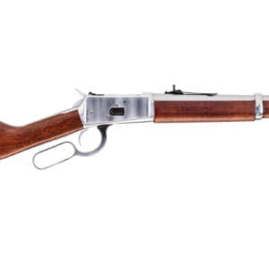 R92 .45 Colt Lever-Action Rifle with Polish Stainless Steel Finish and Hardwood