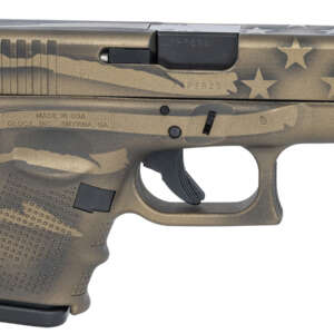 26 Gen4 9mm Subcompact Pistol with Coyote Battle Worn Flag Cerakote Finish (Made in USA)