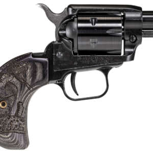 Barkeep Boot 22 LR Revolver with 1.68 inch Barrel and Wood Burnt Snake Grips