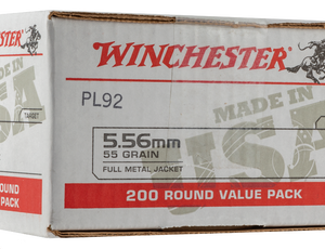 Winchester USA 5.56 Ammo 200-Rounds 55 Grain FMJ