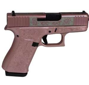 Glock 43x 9mm 3.4" Barrel 10-Rounds Glock & Roses Engraving