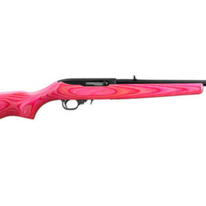 10/22 Compact 22 LR Rimfire Rifle with Pink Laminate Stock