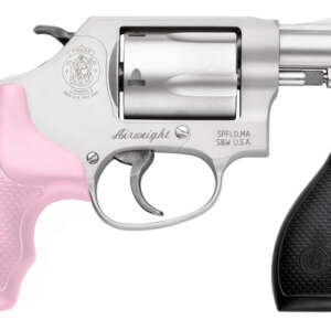 Model 637 38 Special J-Frame Revolver with Pink Grips