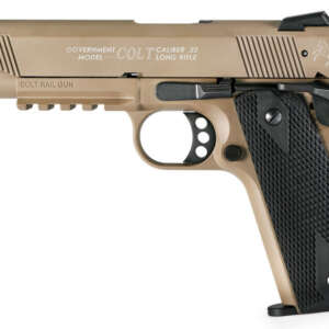 Colt Government 22LR 1911 A1 Rail Gun with Flat Dark Earth (FDE) Finish