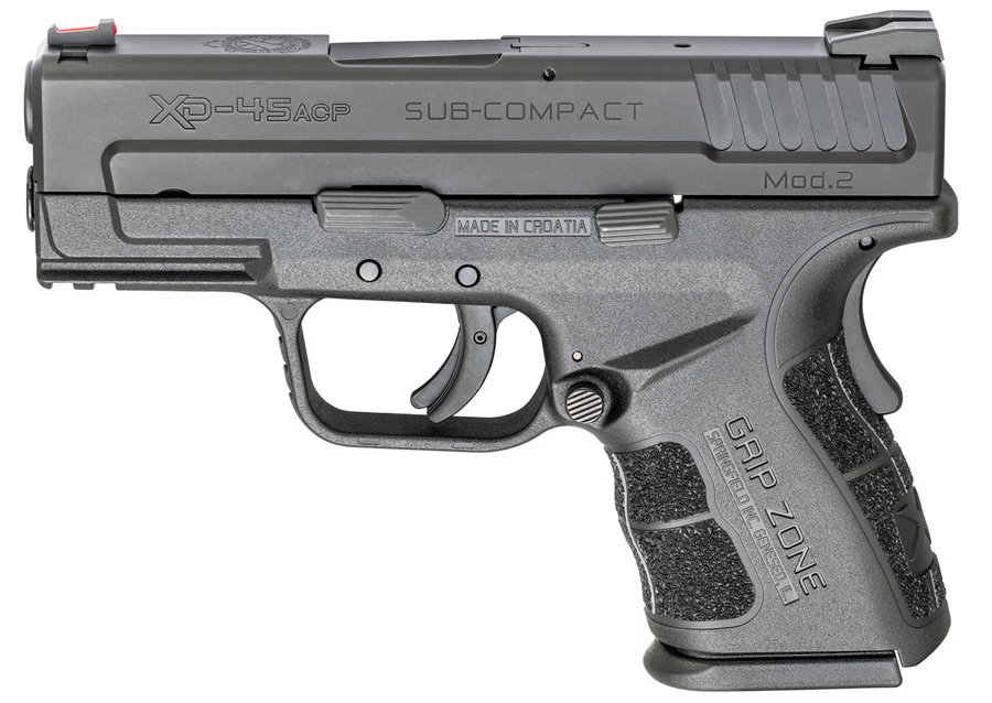 XD Mod.2 45ACP Sub-Compact Black with GripZone