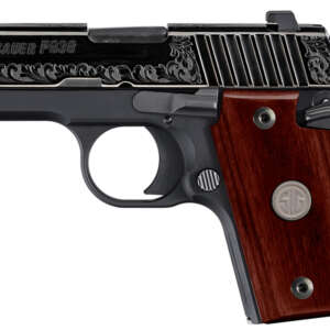 P938 Engraved Rosewood 9mm Luger Carry Conceal Pistol