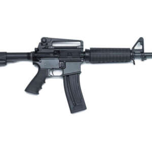 m four-22 22LR Black Rimfire Carbine with Fixed Stock