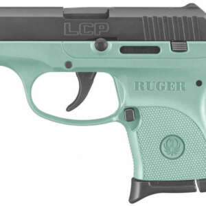 LCP 380 ACP Centerfire Pistol with Turquoise Cerakote Grip Frame