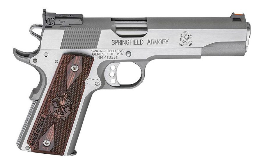 1911 Range Officer 9mm Stainless Steel with Adjustable Target Sight