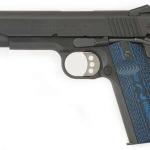 1911 Competition Pistol 45 ACP with Blue G10 Grips
