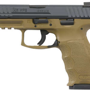 VP9 9mm Flat Dark Earth (FDE) Striker-Fired Pistol with Night Sights