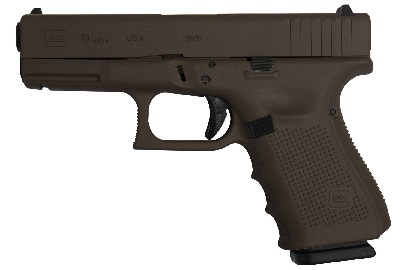 19 Gen4 9mm 15-Round Pistol with Hot Cerakote Tactical Bronze Finish