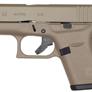 43 9mm Single-Stack Pistol with Magpul Dark Earth Cerakote Finish