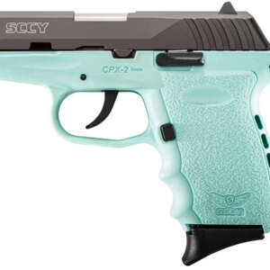 CPX-2 9mm Aqua Blue Pistol with Black Slide