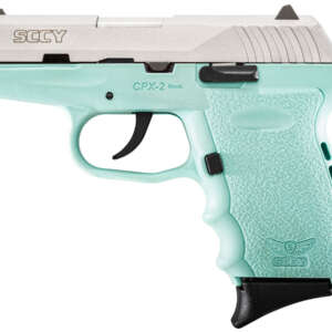 CPX-2 9mm Aqua Blue Pistol with Stainless Slide