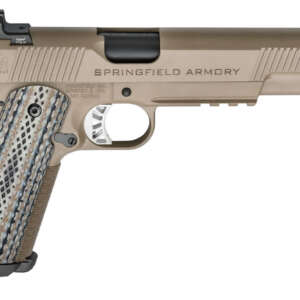 1911 Master Class Silent Operator 45ACP Flat Dark Earth (FDE) with Threaded Barr