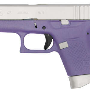 43 9mm Single-Stack Pistol with Cerakote Purple Frame and Aluminum Slide