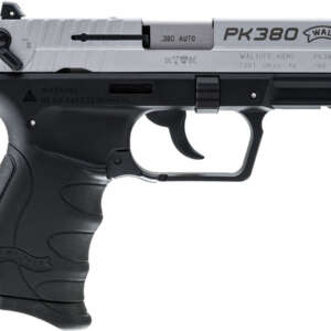 PK380 Nickel 380 ACP with Black Frame