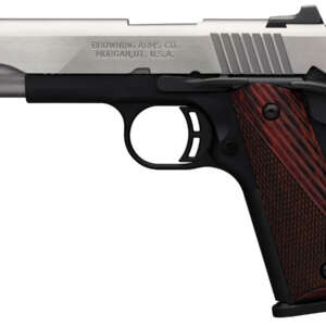 1911-380 Black Label Medallion Stainless Full-Size Pistol with 3-Dot Sights