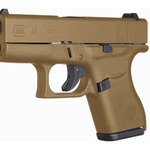 43 9mm Single Stack Pistol with Combat Coyote Tan Cerakote Finish