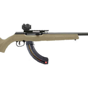 A22 22LR Flat Dark Earth (FDE) Semi-Auto Rifle wit Bushnell TRS-25 Red Dot and 2