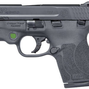 MP40 Shield M2.0 40 S&W Centerfire Pistol with Green Crimson Trace Laser and Thumb