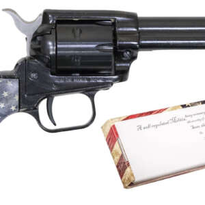 Rough Rider 22LR Rimfire Revolver with 4.75-Inch Barrel and US Flag Grips
