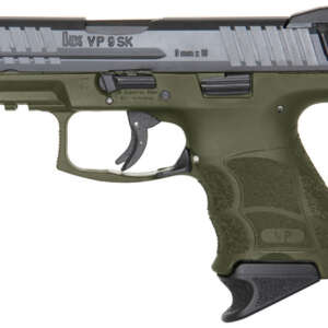 VP9SK 9mm OD Green Striker-Fired Pistol with Night Sights and 3 Magazines