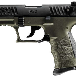 P22QD Military 22LR Rimfire Pistol with OD Green Frame