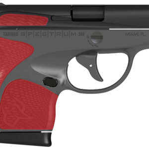 Spectrum 380 ACP Carry Conceal Pistol with Gray Frame and Torch Red Grips