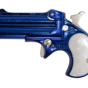 .22LR Derringer with Royal Blue Jewel Tone Finish and Pearl Grips