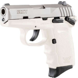 CPX-1 9mm Pistol with White Frame and Stainless Steel Slide