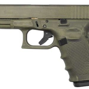 19 Gen4 9mm 15-Round Pistol with Battleworn Green Frame