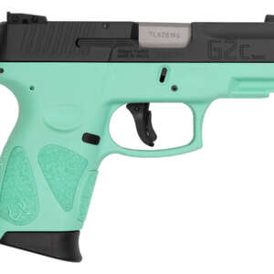 G2C 9mm Sub-Compact Pistol with Cyan Frame and Black Slide