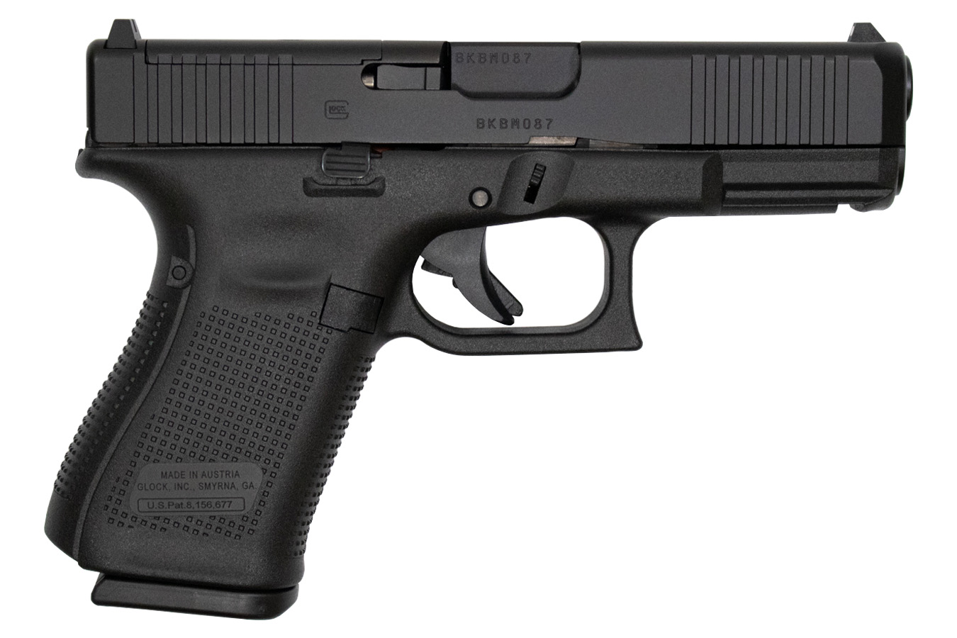 19 Gen5 9mm MOS 10-Round Pistol with Front Slide Serrations
