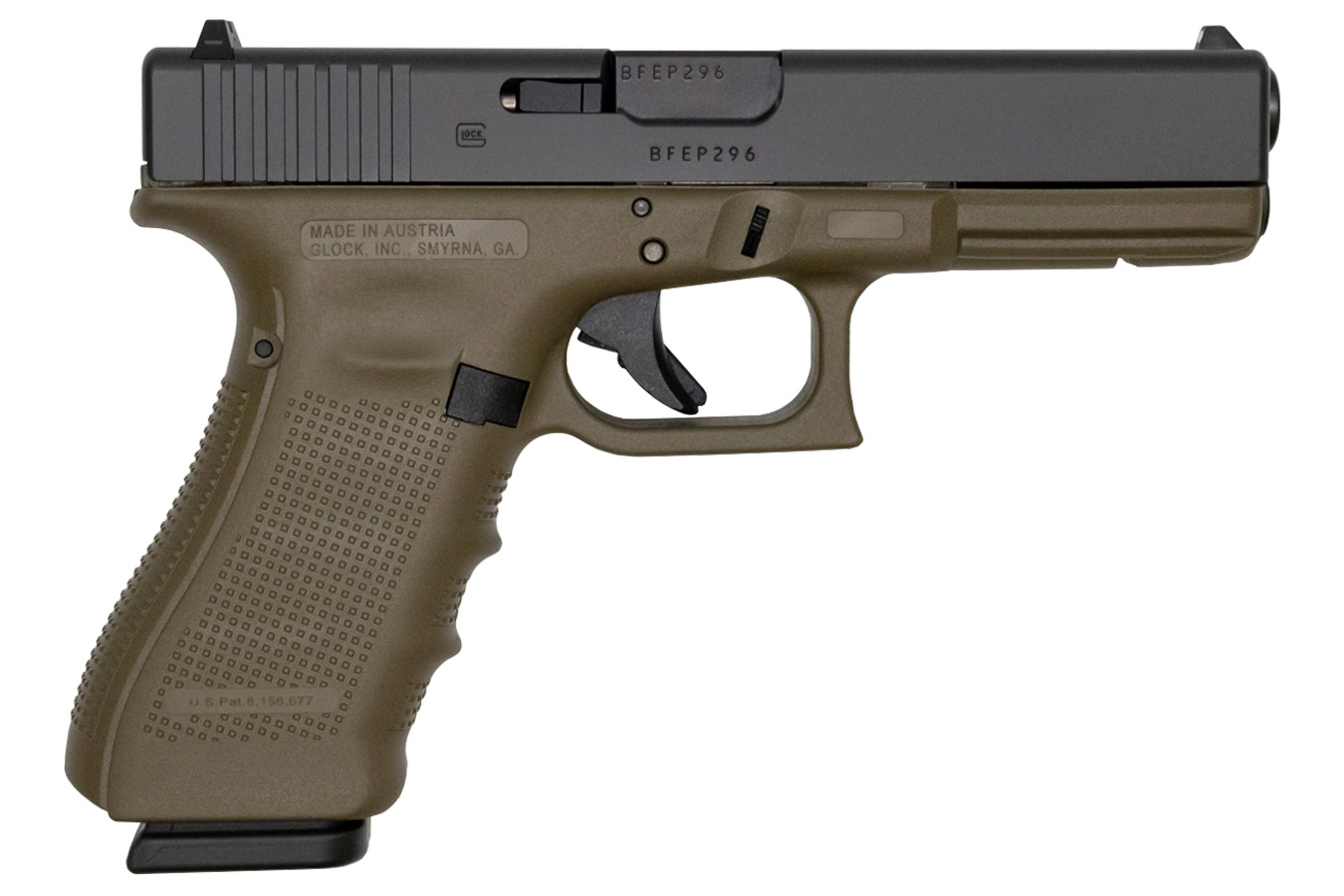 17 Gen4 9mm 17-Round OD Green Pistol
