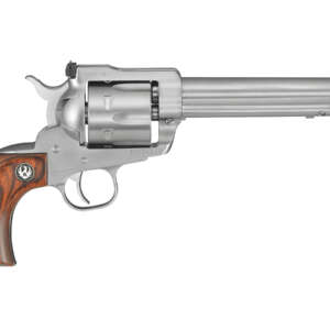 Blackhawk 357 Mag Satin Stainless Revolver with Hardwood Grips