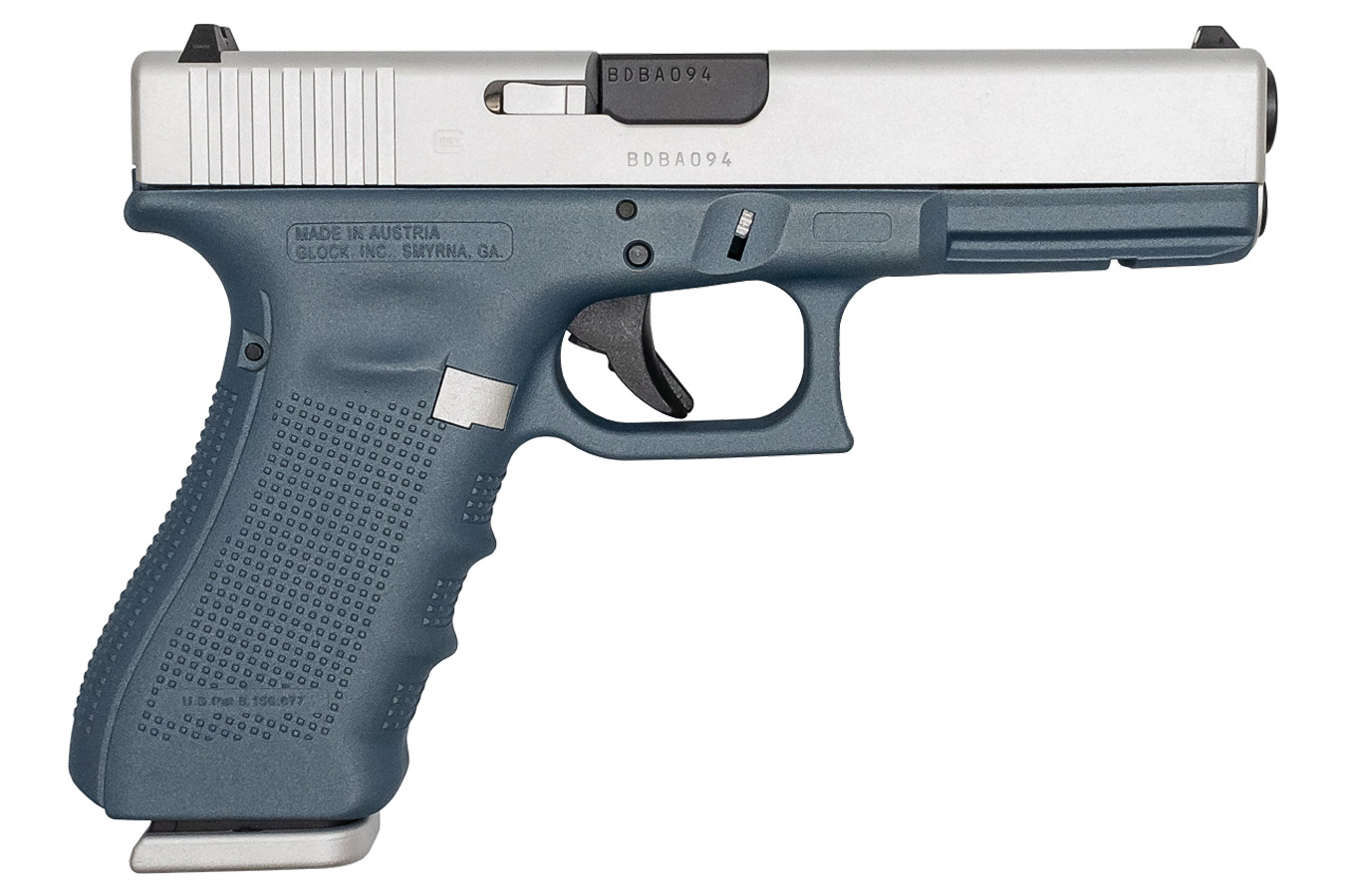 17 Gen4 9mm 17-Round Pistol with Cerakote Titanium Blue Finish