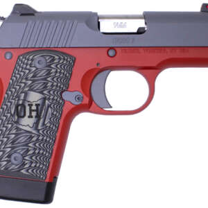 Micro 9 9mm Matte Grey Slide and Matte Red Frame Special Edition Pistol
