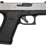 43X 9mm 10-Round Pistol with Silver Slide and Glock Night Sights